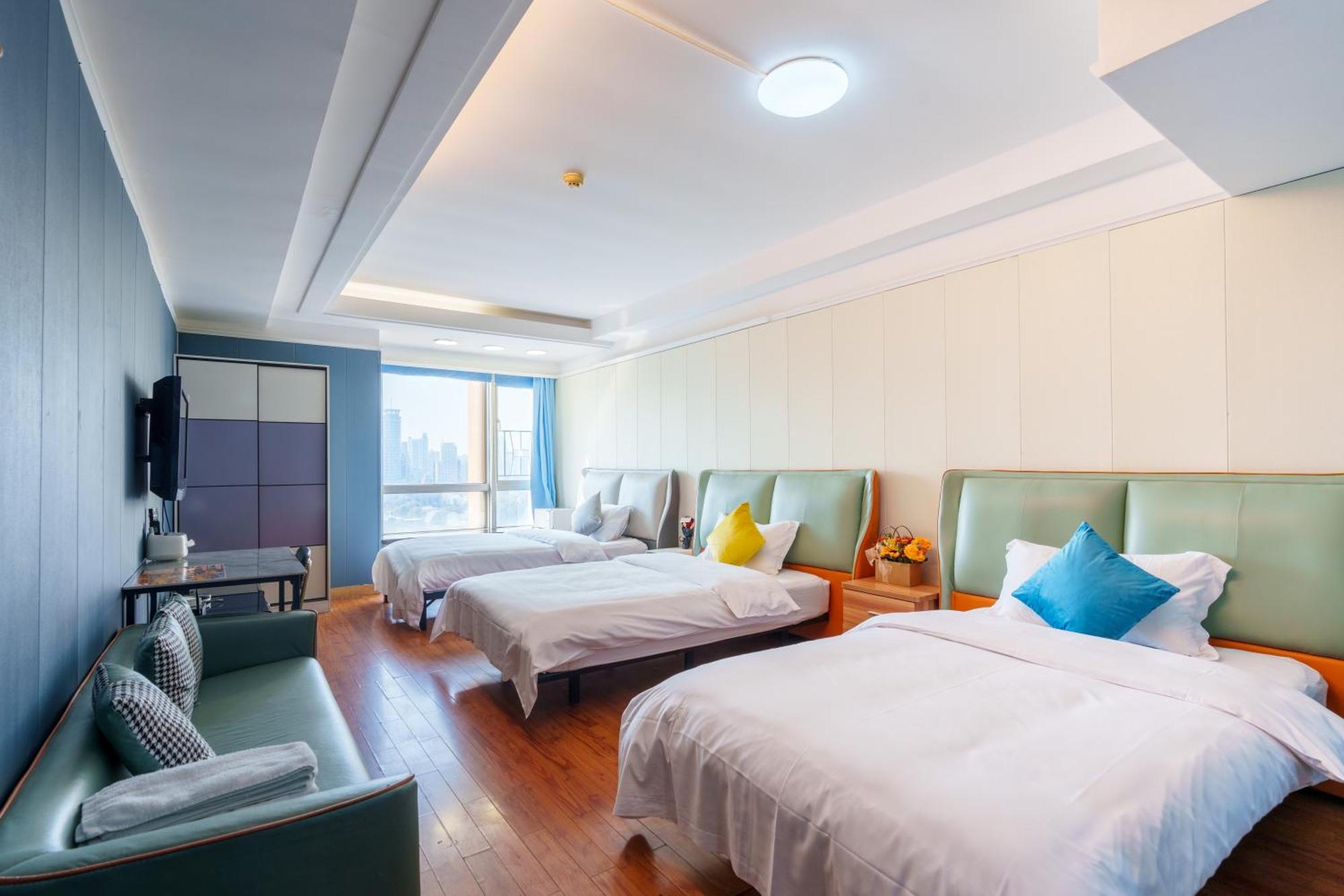 Sunny International Apartment From Beijing Road Guangzhou Exteriör bild
