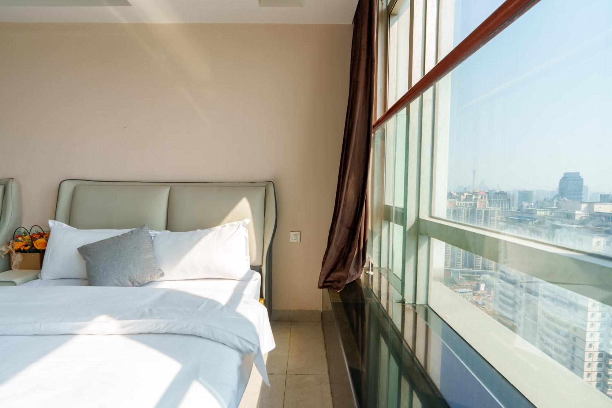 Sunny International Apartment From Beijing Road Guangzhou Exteriör bild